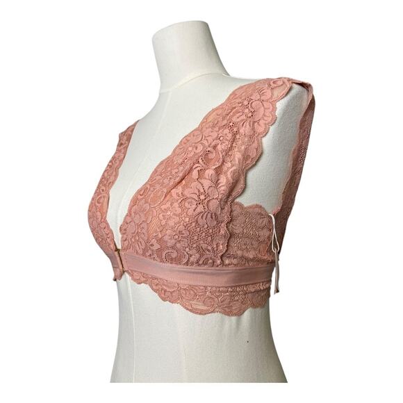 We are HAH Free People NWT Got Ur Back Bra Copper Rose XS Coquette Sexy - Picture 2 of 6